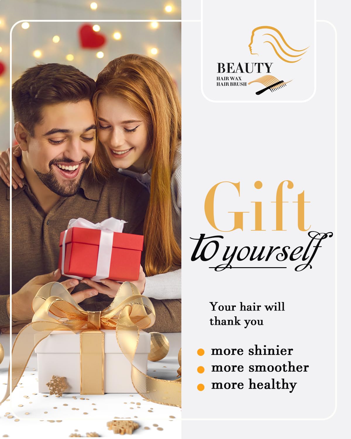 Slick Back Hair Brush & Hair Wax Stick Set - Tames Frizz & Smooths Flyaways - Sleek Ponytails, Buns, Edges - Styling Cream/Gel/Balm/Pomade Stick for Women - Styling Accessories for Girls & Kids