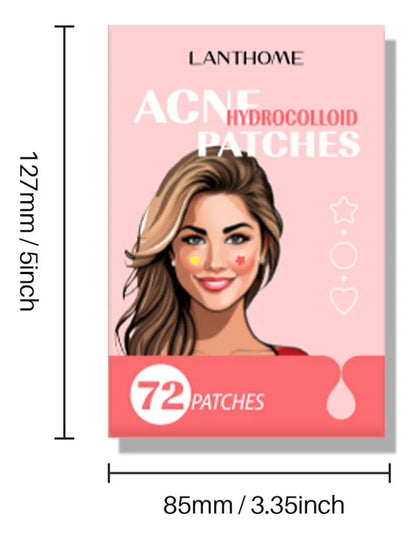 Invisible Star-Shaped Hydrocolloid Patch for A